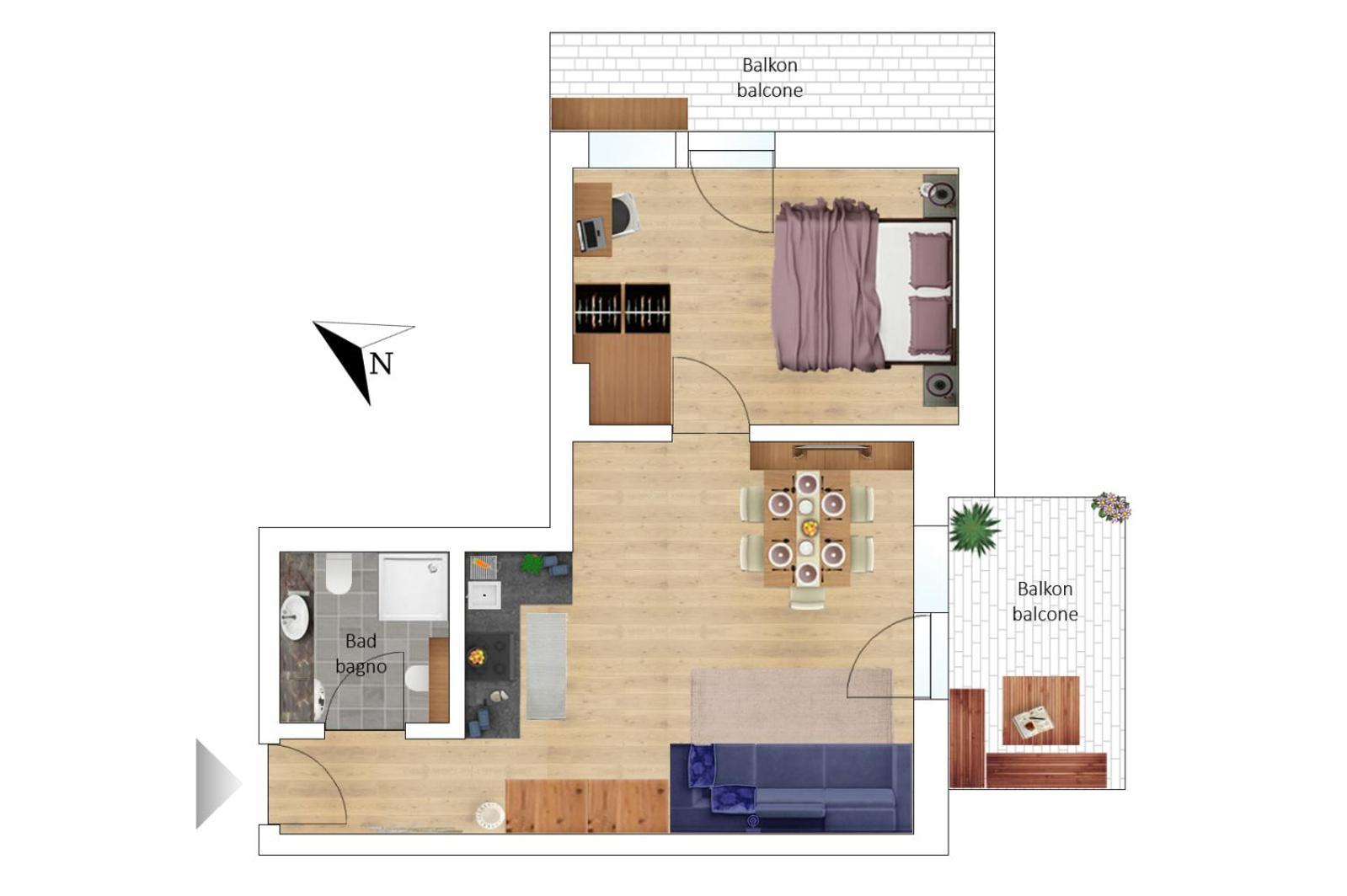 Ferienwohnung Aurturist Sesto Zimmer foto