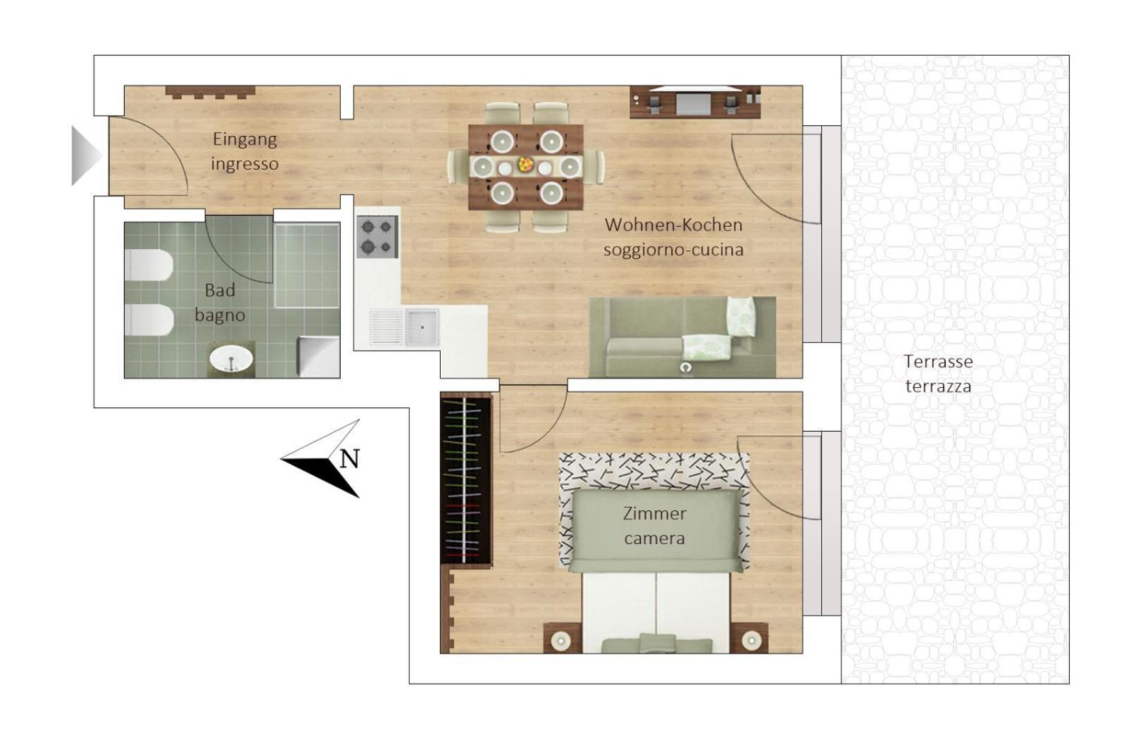 Ferienwohnung Aurturist Sesto Zimmer foto